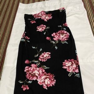 Floral Tube Midi Dress